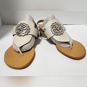 Brighton Alana Thong Heeled Strappy Sandals Women's 7